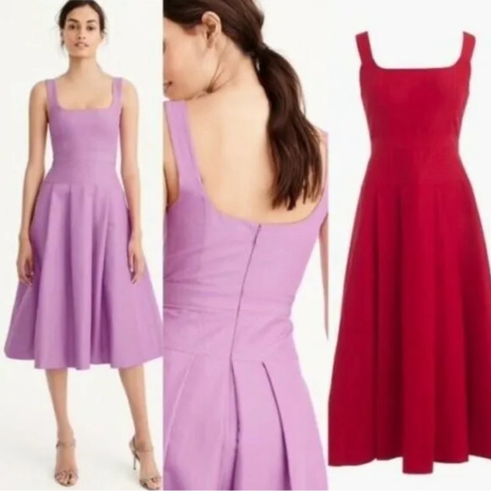 Holiday red faille J.Crew dress size 2